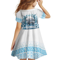 Hawaii Sugar Plantation Family Matching Off Shoulder Short Dress and Hawaiian Shirt With Hawaiian Tapa Pattern LT05 - Polynesian Pride