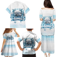 Hawaii Sugar Plantation Family Matching Puletasi and Hawaiian Shirt With Hawaiian Tapa Pattern LT05 - Polynesian Pride