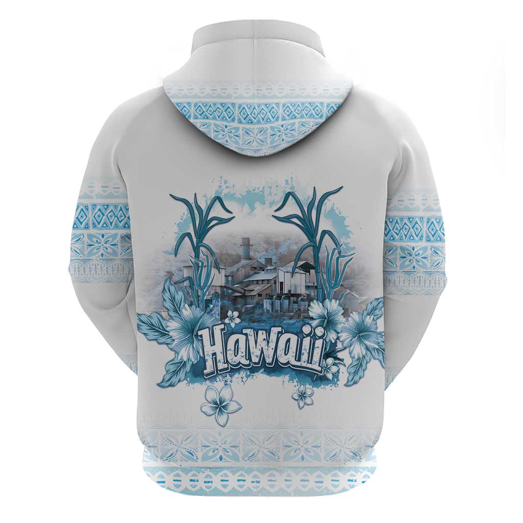 Hawaii Sugar Plantation Zip Hoodie With Hawaiian Tapa Pattern LT05 - Polynesian Pride