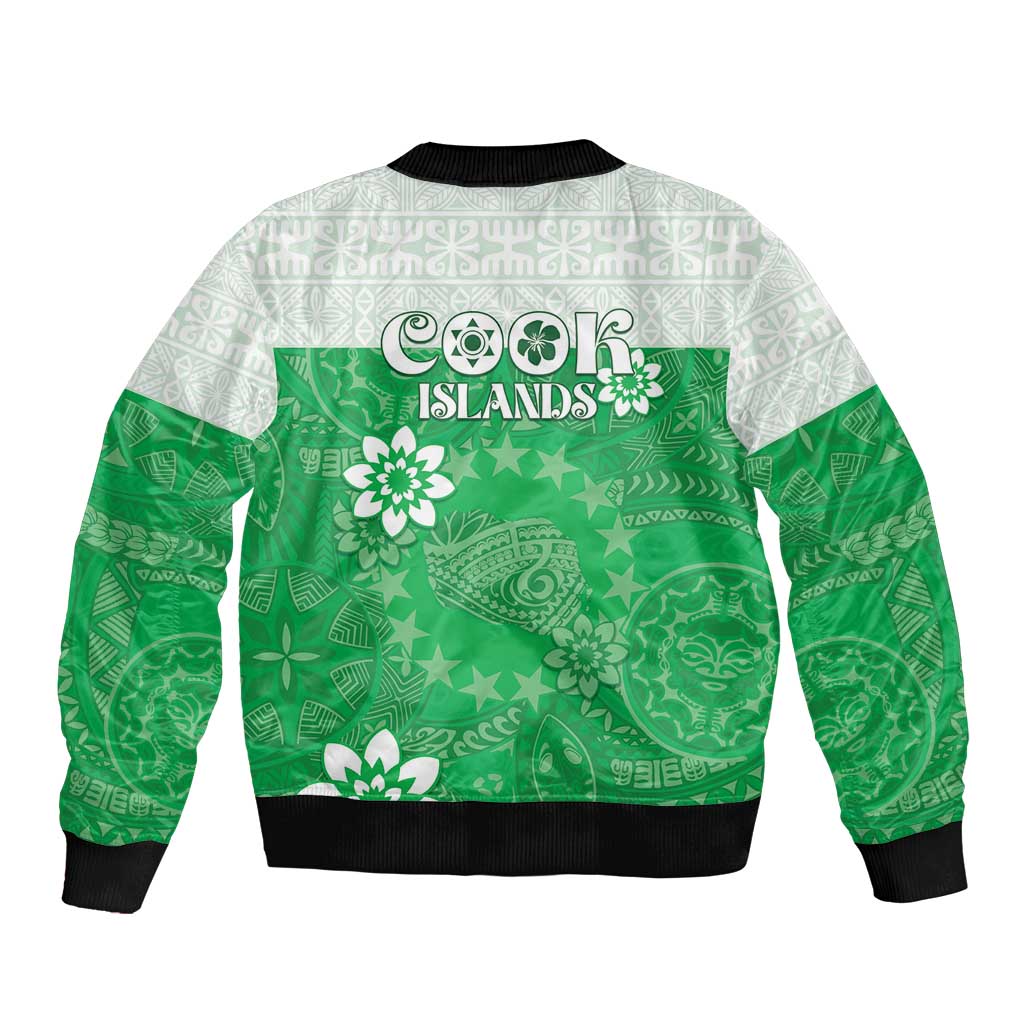 Cook Islands Maori Language Week Bomber Jacket Pacific Tapa Pattern