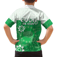 Cook Islands Maori Language Week Family Matching Long Sleeve Bodycon Dress and Hawaiian Shirt Pacific Tapa Pattern LT05 - Polynesian Pride