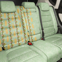 Hawaii Shell Tiare Anthurium Heliconia Lei Back Car Seat Cover With Tapa Pattern Baby Green