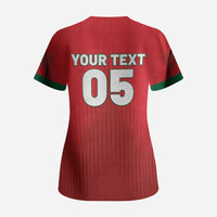Custom Morocco Football 2026 Scrub Top Atlas Lions Breathtaking Victory Red Version