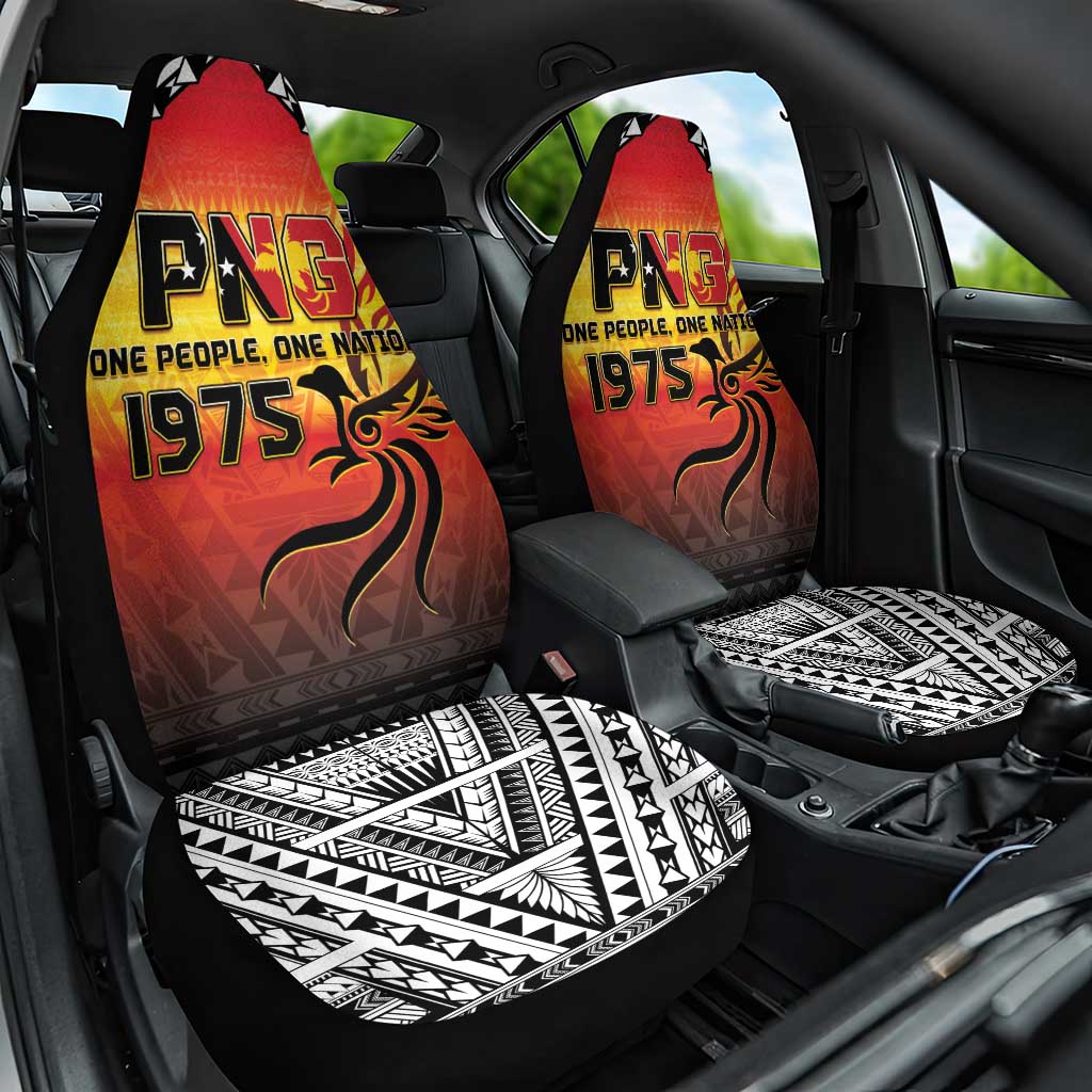 Papua New Guinea 50th Independence Day Car Seat Cover One People One Nation One PNG LT05 One Size Yellow - Polynesian Pride