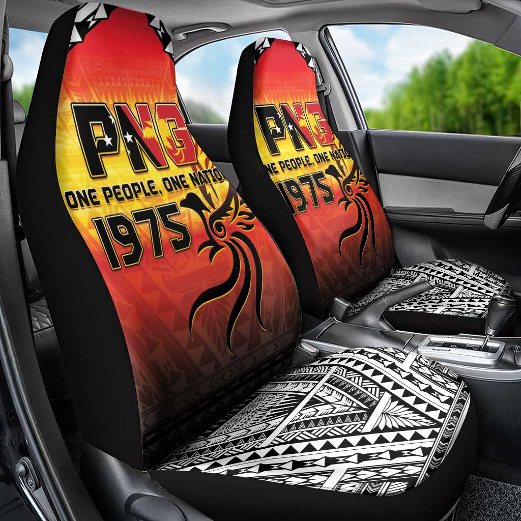 Papua New Guinea 50th Independence Day Car Seat Cover One People One Nation One PNG LT05 - Polynesian Pride