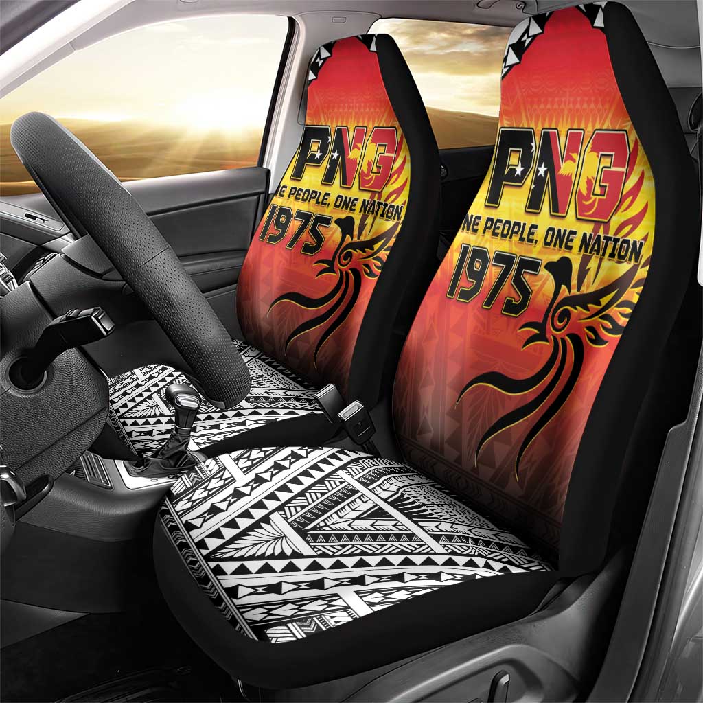 Papua New Guinea 50th Independence Day Car Seat Cover One People One Nation One PNG LT05 - Polynesian Pride
