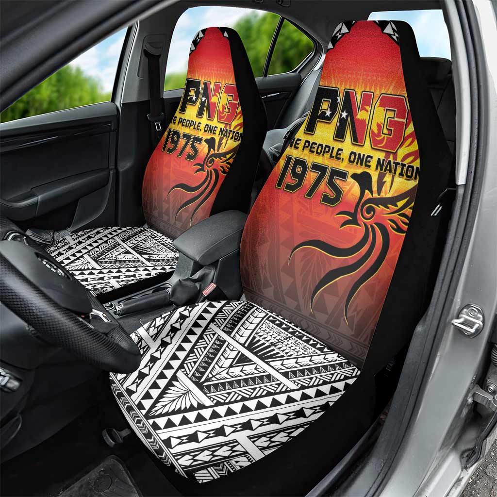 Papua New Guinea 50th Independence Day Car Seat Cover One People One Nation One PNG LT05 - Polynesian Pride