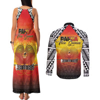 Papua New Guinea 50th Independence Day Couples Matching Tank Maxi Dress and Long Sleeve Button Shirt One People One Nation One PNG LT05 - Polynesian Pride