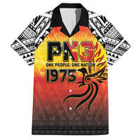 Papua New Guinea 50th Independence Day Family Matching Long Sleeve Bodycon Dress and Hawaiian Shirt One People One Nation One PNG LT05 Dad's Shirt - Short Sleeve Yellow - Polynesian Pride