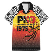 Papua New Guinea 50th Independence Day Family Matching Mermaid Dress and Hawaiian Shirt One People One Nation One PNG LT05 Dad's Shirt - Short Sleeve Yellow - Polynesian Pride