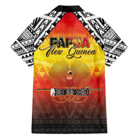 Papua New Guinea 50th Independence Day Family Matching Summer Maxi Dress and Hawaiian Shirt One People One Nation One PNG LT05 - Polynesian Pride