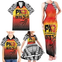 Papua New Guinea 50th Independence Day Family Matching Tank Maxi Dress and Hawaiian Shirt One People One Nation One PNG LT05 - Polynesian Pride