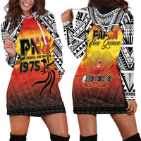 Papua New Guinea 50th Independence Day Hoodie Dress One People One Nation One PNG LT05 - Polynesian Pride