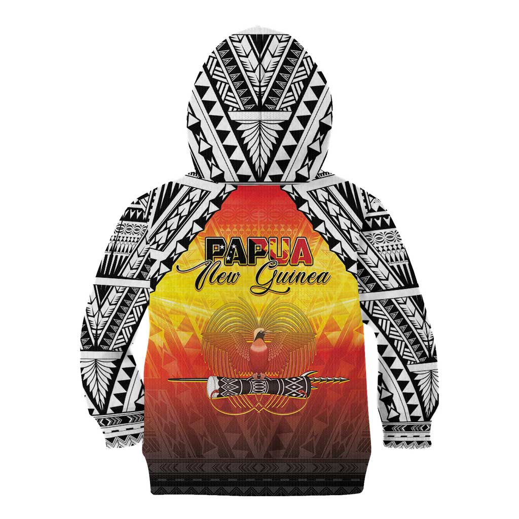 Papua New Guinea 50th Independence Day Kid Hoodie One People One Nation One PNG LT05 - Polynesian Pride