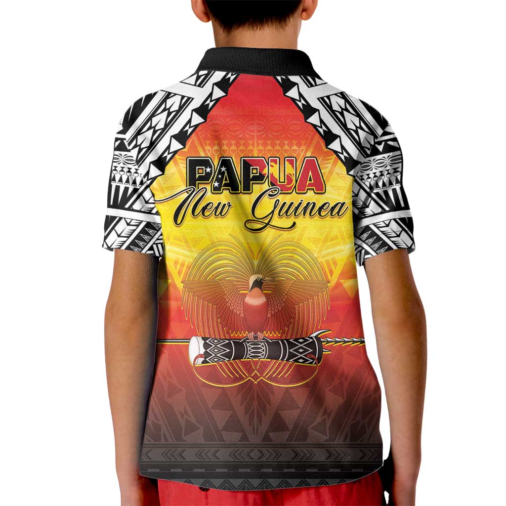 Papua New Guinea 50th Independence Day Kid Polo Shirt One People One Nation One PNG LT05 - Polynesian Pride