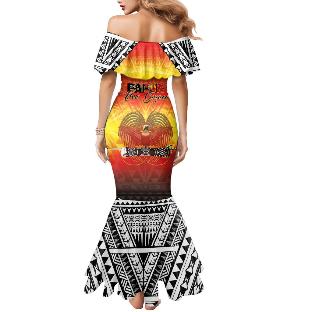 Papua New Guinea 50th Independence Day Mermaid Dress One People One Nation One PNG LT05 - Polynesian Pride