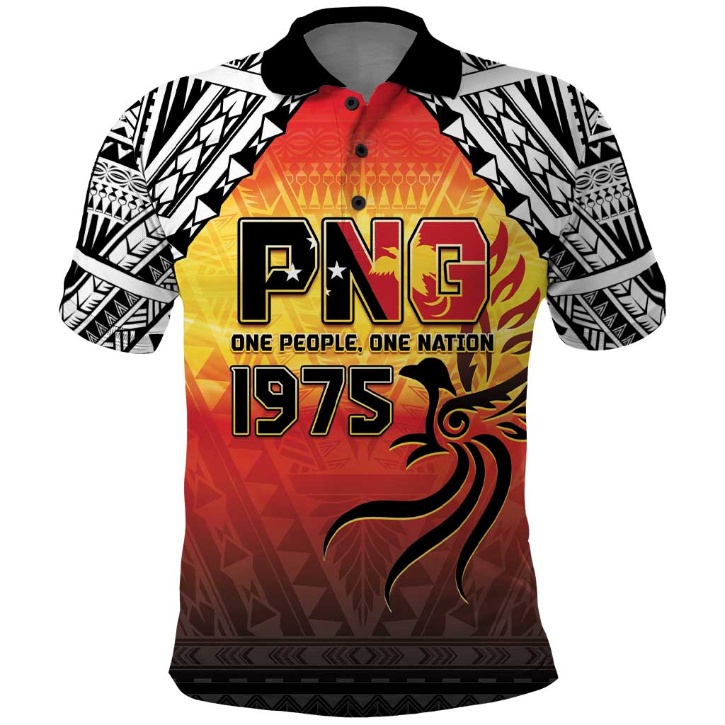 Papua New Guinea 49th Independence Day Polo Shirt One People One Nation One PNG