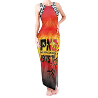 Papua New Guinea 50th Independence Day Tank Maxi Dress One People One Nation One PNG LT05 Women Yellow - Polynesian Pride