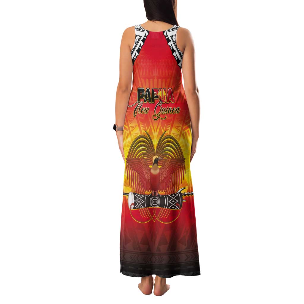 Papua New Guinea 50th Independence Day Tank Maxi Dress One People One Nation One PNG LT05 - Polynesian Pride