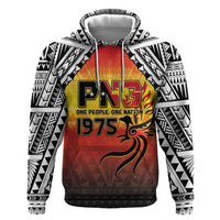 Papua New Guinea 50th Independence Day Zip Hoodie One People One Nation One PNG LT05 Pullover Hoodie Yellow - Polynesian Pride