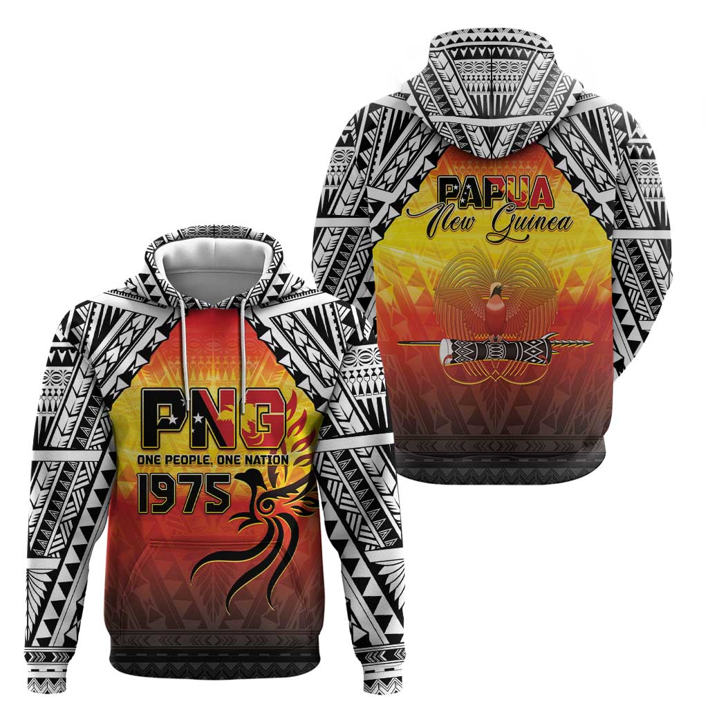 Papua New Guinea 50th Independence Day Zip Hoodie One People One Nation One PNG LT05 - Polynesian Pride