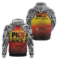 Papua New Guinea 50th Independence Day Zip Hoodie One People One Nation One PNG LT05 - Polynesian Pride