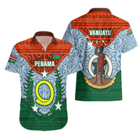 Vanuatu Penama Province Hawaiian Shirt Vanuatuan Coat Of Arms Polynesian Pattern LT05 - Polynesian Pride