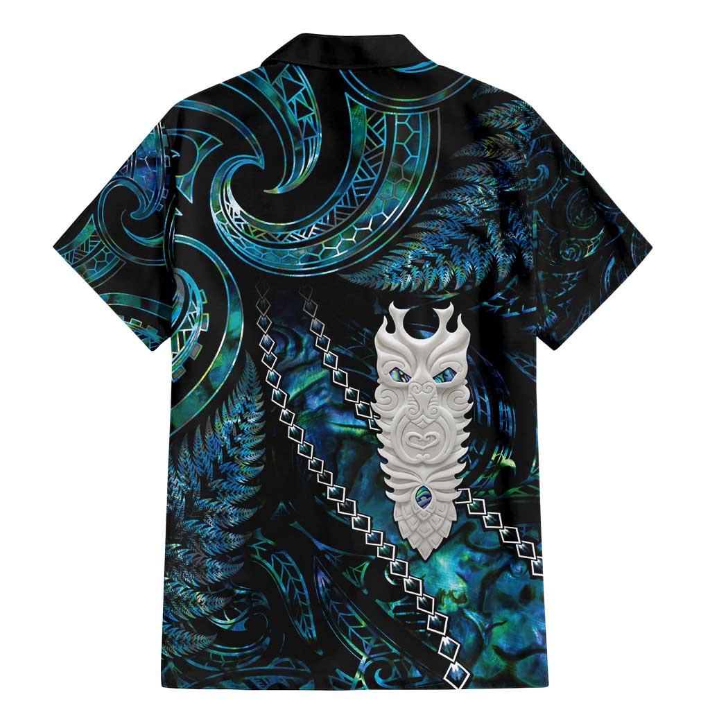 New Zealand Aotearoa Family Matching Mermaid Dress and Hawaiian Shirt Maori Tane Te Waiora Paua Shell Glitter Turquoise LT05 - Polynesian Pride