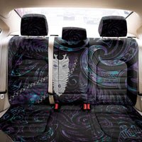 New Zealand Aotearoa Back Car Seat Cover Maori Tane Te Waiora Paua Shell Glitter Purple LT05 - Polynesian Pride