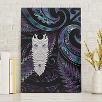 New Zealand Aotearoa Canvas Wall Art Maori Tane Te Waiora Paua Shell Glitter Purple LT05 Without Frame Purple - Polynesian Pride