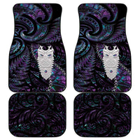 New Zealand Aotearoa Car Mats Maori Tane Te Waiora Paua Shell Glitter Purple LT05 - Polynesian Pride