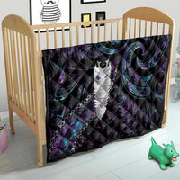 New Zealand Aotearoa Quilt Maori Tane Te Waiora Paua Shell Glitter Purple LT05 - Polynesian Pride