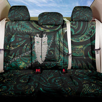 New Zealand Aotearoa Back Car Seat Cover Maori Tane Te Waiora Paua Shell Glitter Green LT05 One Size Green - Polynesian Pride