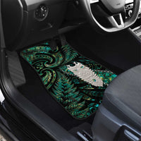 New Zealand Aotearoa Car Mats Maori Tane Te Waiora Paua Shell Glitter Green LT05 - Polynesian Pride