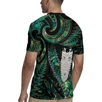 New Zealand Aotearoa Rugby Jersey Maori Tane Te Waiora Paua Shell Glitter Green LT05 - Polynesian Pride