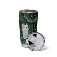 New Zealand Aotearoa Tumbler Cup Maori Tane Te Waiora Paua Shell Glitter Green LT05 - Polynesian Pride