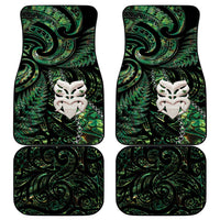 New Zealand Aotearoa Car Mats Maori Wheku Paua Shell Glitter Green LT05 - Polynesian Pride
