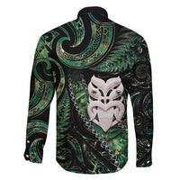 New Zealand Aotearoa Family Matching Mermaid Dress and Hawaiian Shirt Maori Wheku Paua Shell Glitter Green LT05 - Polynesian Pride