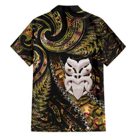 New Zealand Aotearoa Family Matching Puletasi and Hawaiian Shirt Maori Wheku Paua Shell Glitter Gold LT05 - Polynesian Pride