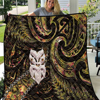 New Zealand Aotearoa Quilt Maori Wheku Paua Shell Glitter Gold LT05 Gold - Polynesian Pride