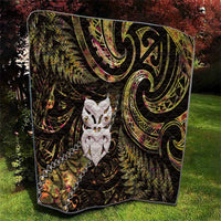 New Zealand Aotearoa Quilt Maori Wheku Paua Shell Glitter Gold LT05 - Polynesian Pride