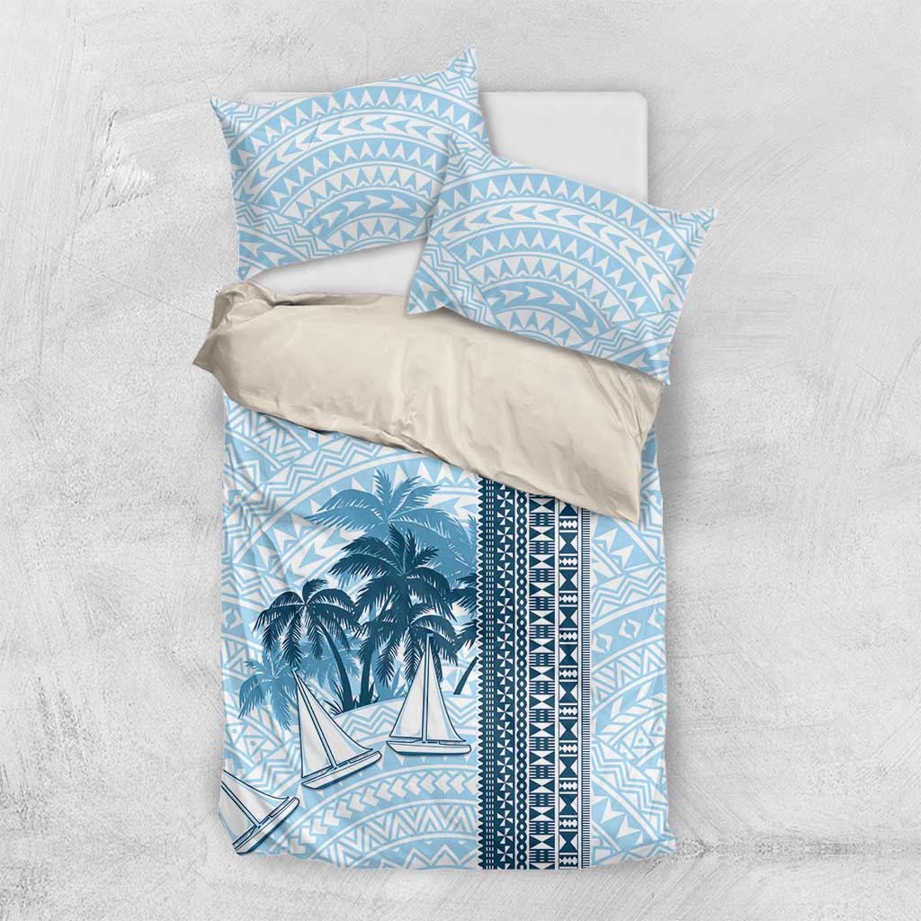 Fiji Regatta Bedding Set Palm Tree Tapa Pattern - Polynesian Pride