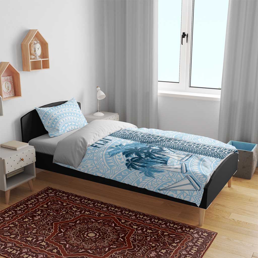 Fiji Regatta Bedding Set Palm Tree Tapa Pattern - Polynesian Pride