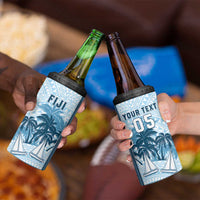 Custom Fiji Regatta 4 in 1 Can Cooler Tumbler Palm Tree Tapa Pattern LT05 - Polynesian Pride