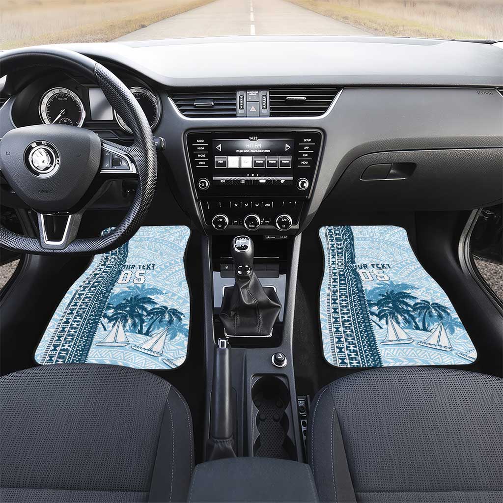 Fiji Regatta Car Mats Palm Tree Tapa Pattern - Polynesian Pride