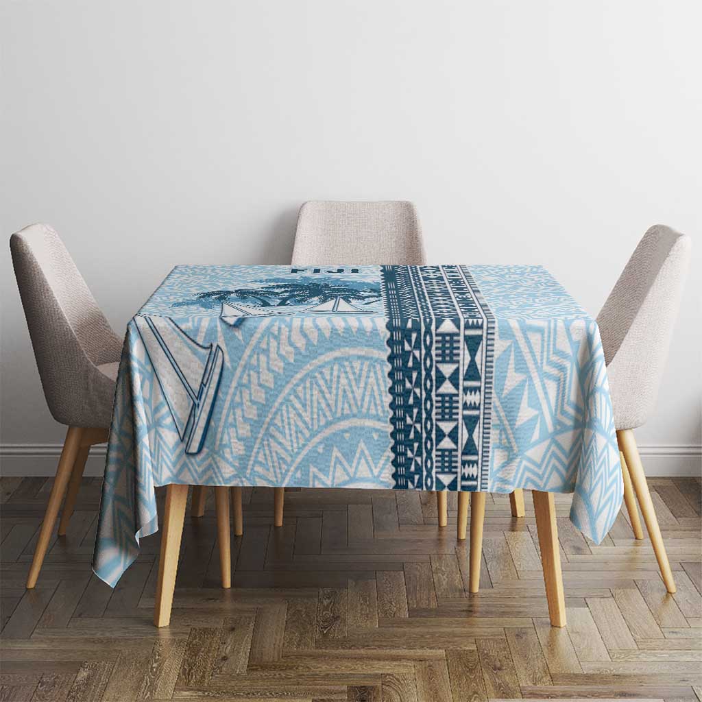 Fiji Regatta Tablecloth Palm Tree Tapa Pattern - Polynesian Pride
