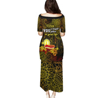 Happy Diwali Festival Family Matching Puletasi Dress and Hawaiian Shirt Diya Lamp Hibiscus Polynesian Pattern LT05 - Polynesian Pride