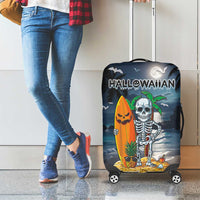 Hawaii Halloween Luggage Cover Hallowaiian Skeleton Surf LT05 - Polynesian Pride