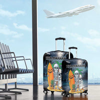 Hawaii Halloween Luggage Cover Hallowaiian Skeleton Surf LT05 - Polynesian Pride