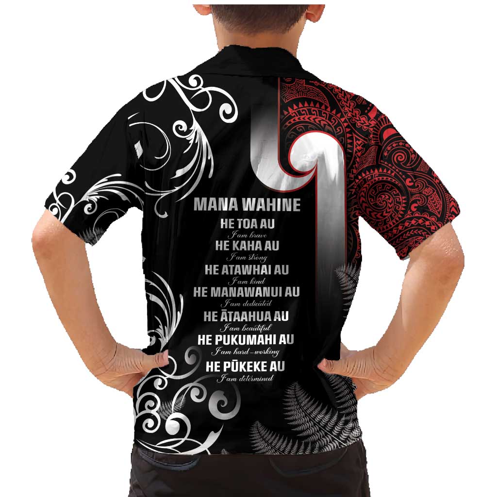 New Zealand Aotearoa Mana Wahine Family Matching Mermaid Dress and Hawaiian Shirt LT05 - Polynesian Pride